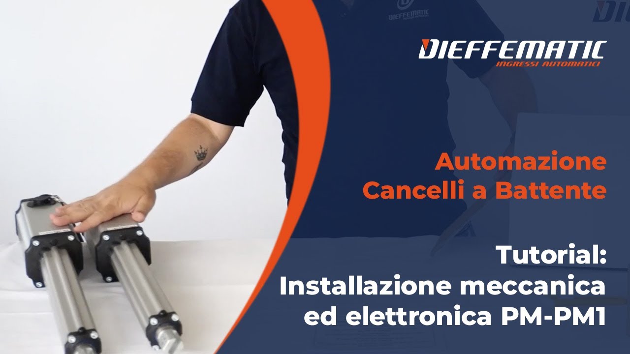 Tutorial: Installazione Meccanica ed Elettronica del Kit PM-PM1 per Automazione Cancelli a Battente