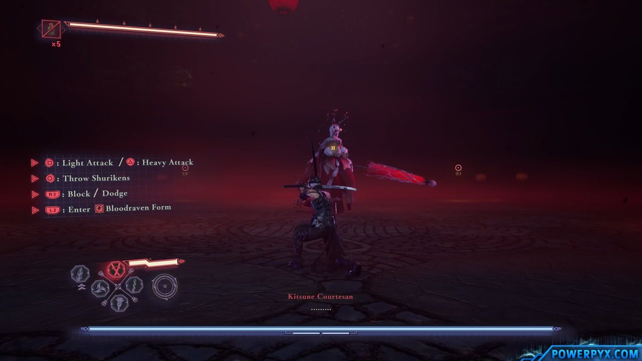 Ninja Gaiden 4 - Глава 3. Битва с боссом: Кицунэ-Куртизанка. Уровень сложности: МАСТЕР-НИНДЗЯ.