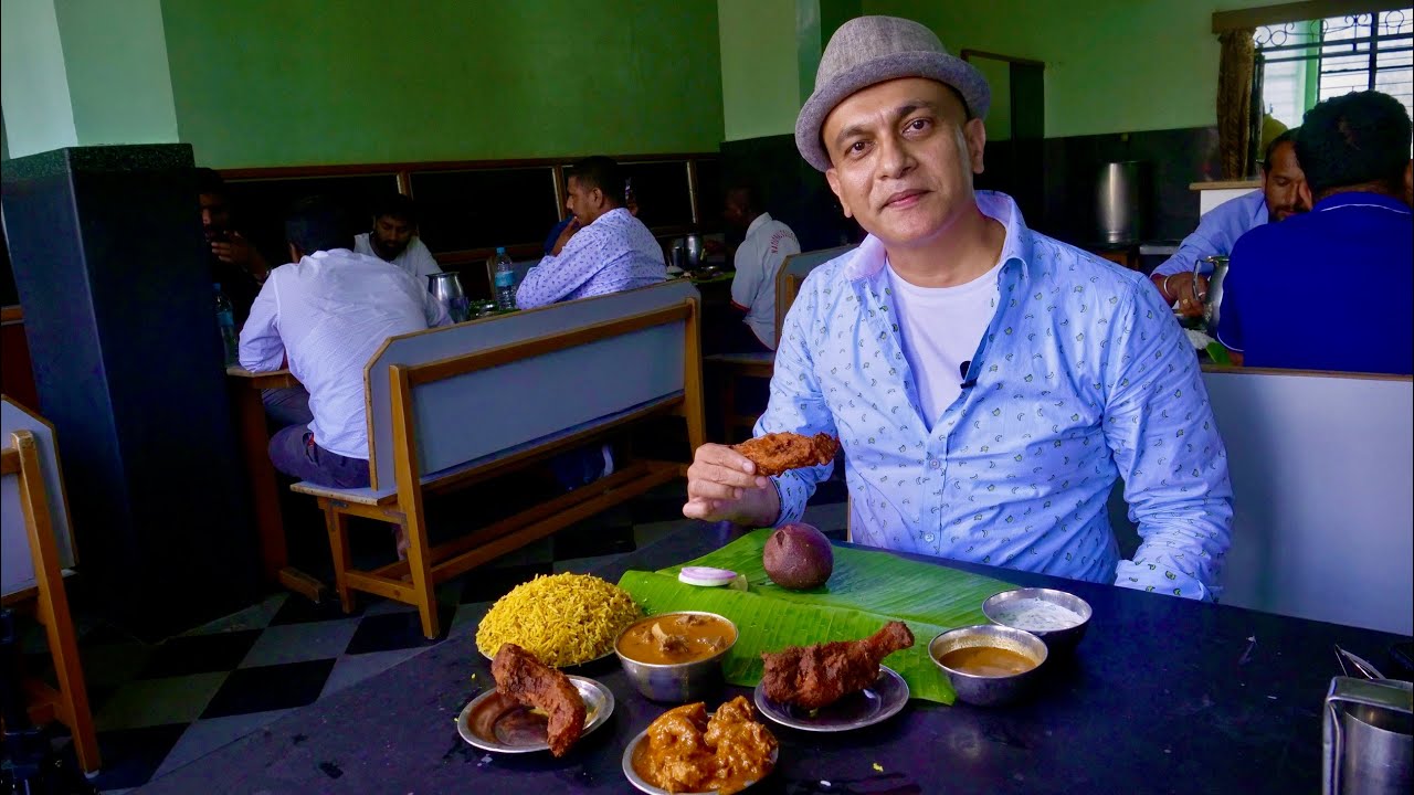 Best HOMESTYLE GOWDA Lunch at Hassan’s Popular MAMATHA HOTEL | Ragi Mudde, Mutton Korma, Katla Fry
