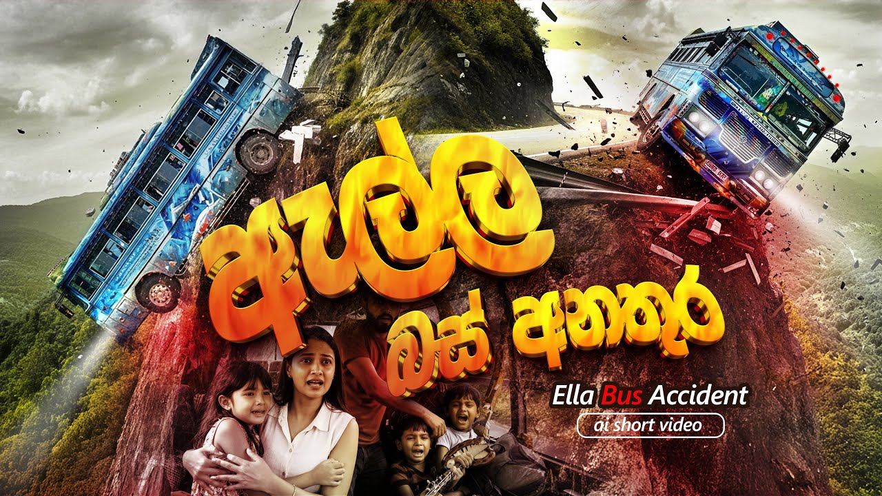 ඇල්ල බස් රථය අනතුරට පත් වූ අයුරු - සංවේදී දර්ශණ අන්තර්ගතයි. Ella Bus-accident AI video Sri Lanka