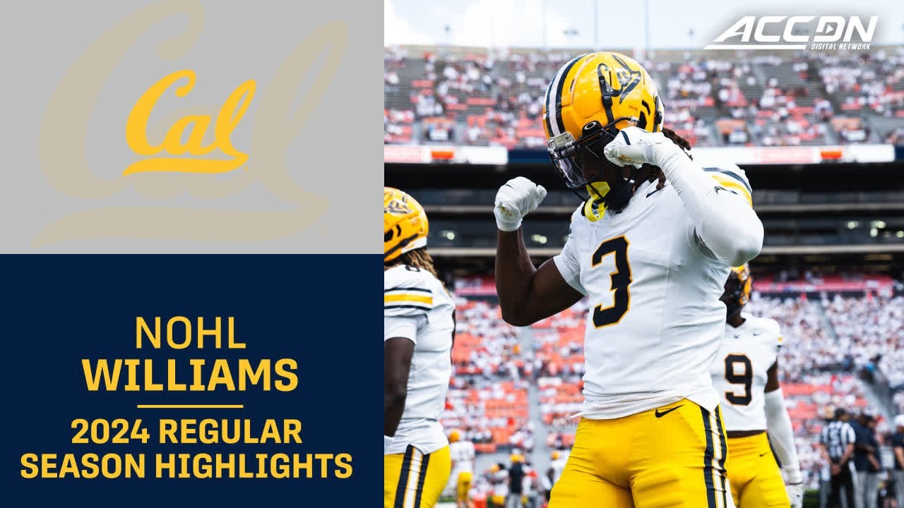 Nohl Williams 2024 Regular Season Highlights | Cal CB