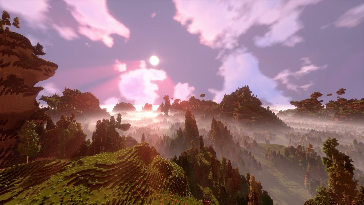 Sunrise in cyubeVR with a high view distance