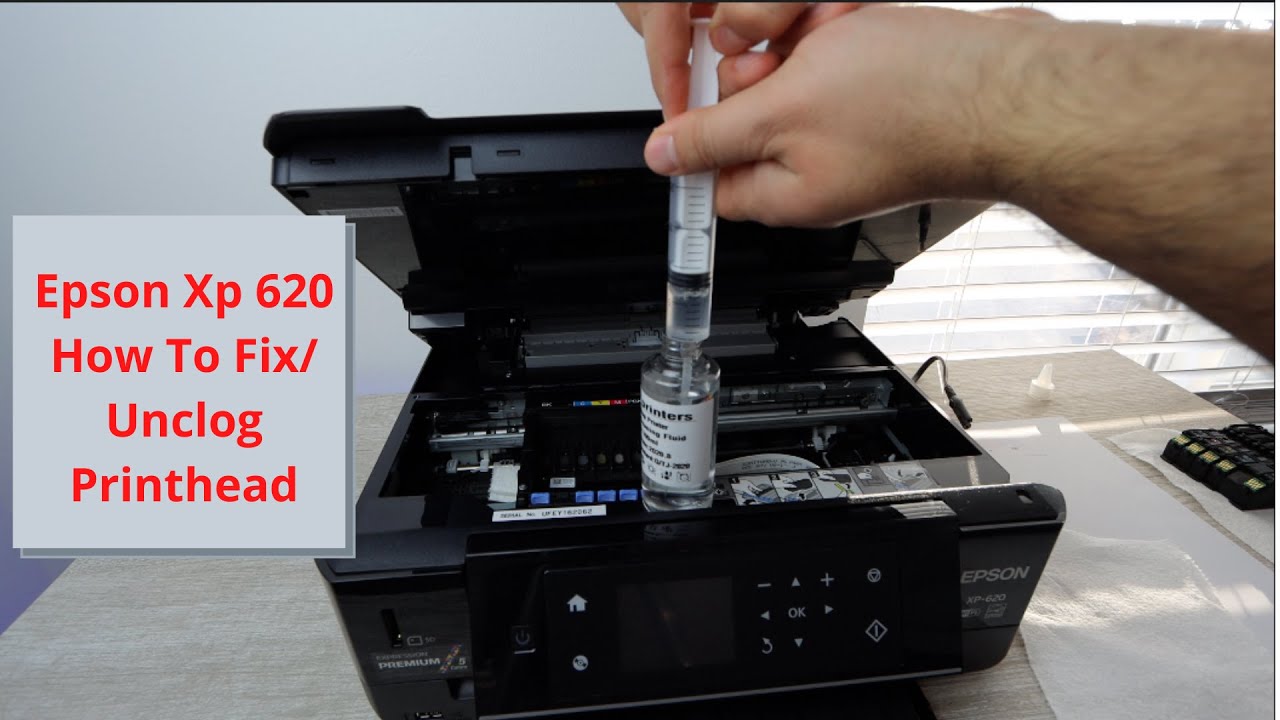 Epson Xp 620 - How to Unclog Printhead- Not Printing Color/Black