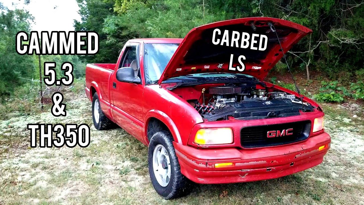 The V8 S10 got LS Swapped - New setup walk around.