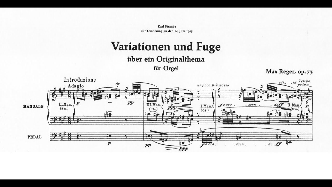 Reger: Variationen und Fuge über ein Originalthema op. 73