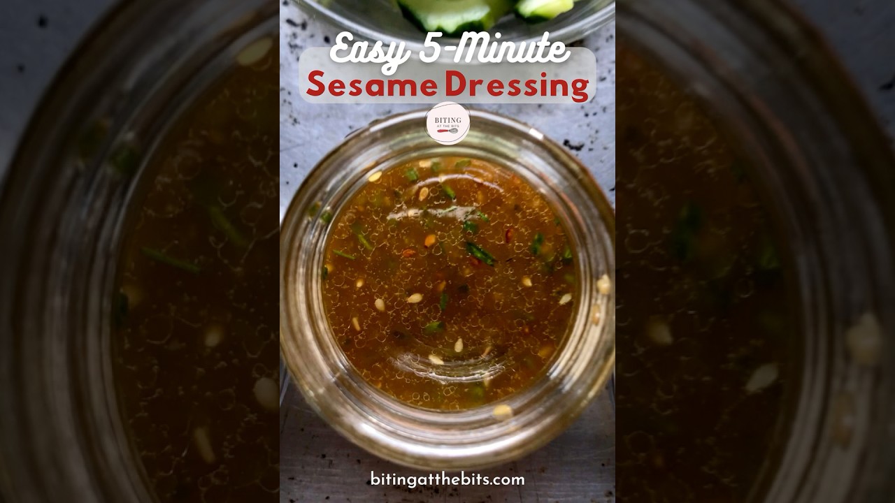5-Minute Easy Sesame Salad Dressing