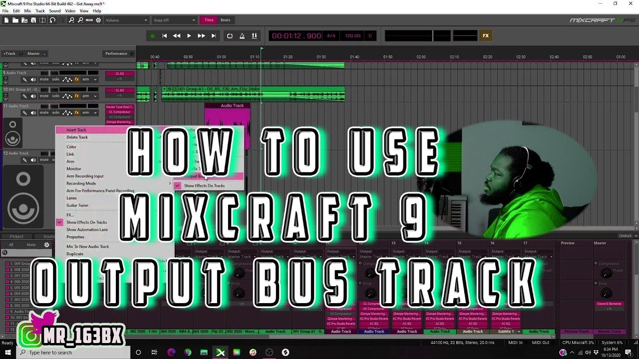 HOW TO USE MIXCRAFT 9 OUTPUT BUS TRACK