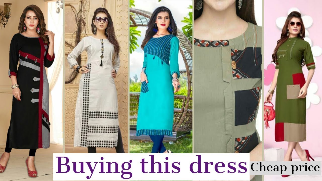 Latest Patch Work Boutique Kurti Design For Girls Collection