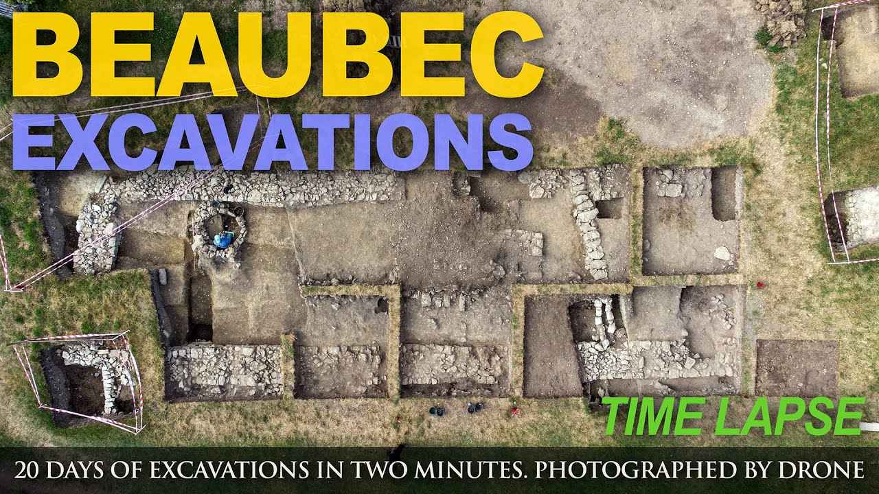 Beaubec excavations 2021 time lapse: 20 days of digging in two minutes!