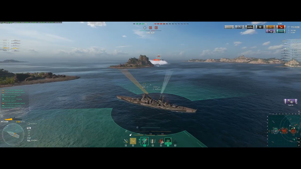World of Warships Too much for the Agir in Asymetrical