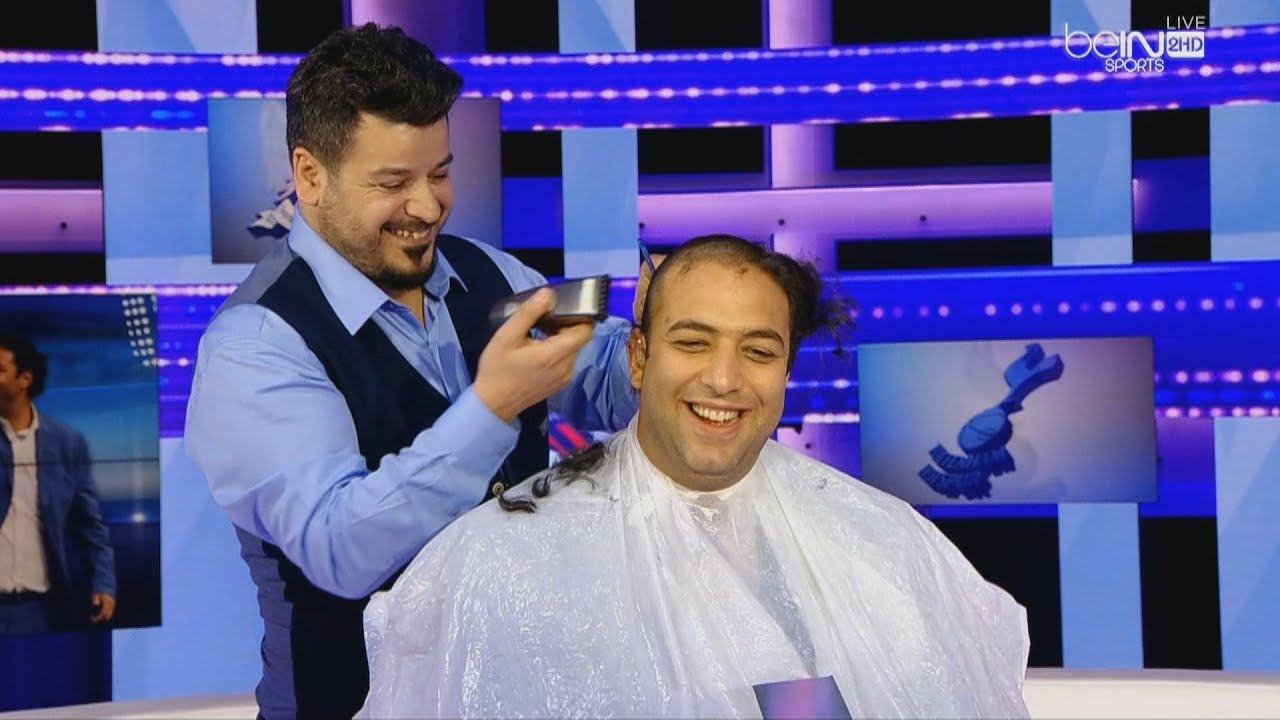 أحمد حسام ميدو يحلق شعره على الهواء مباشرة بعد تتويج ليستر سيتي بلقب الدوري الانجليزي