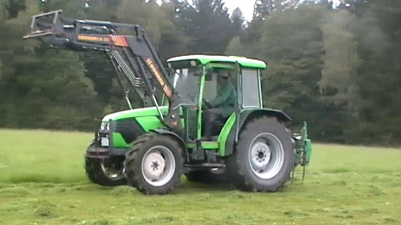 Letzter Schnitt f&uuml;r heuer! Wiesen m&auml;hen mit dem Deutz-Fahr  Agroplus 70