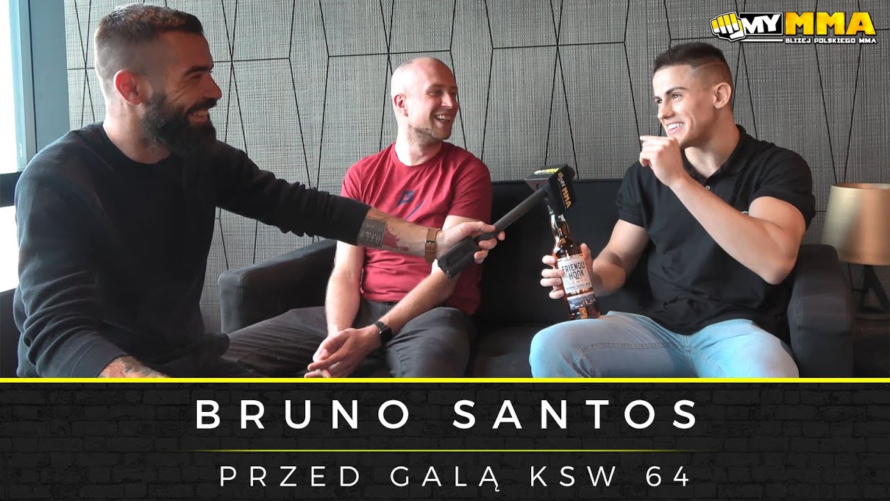 Bruno Santos przed walką o pas mistrzowski z Sebastianem Przybyszem na gali KSW 64