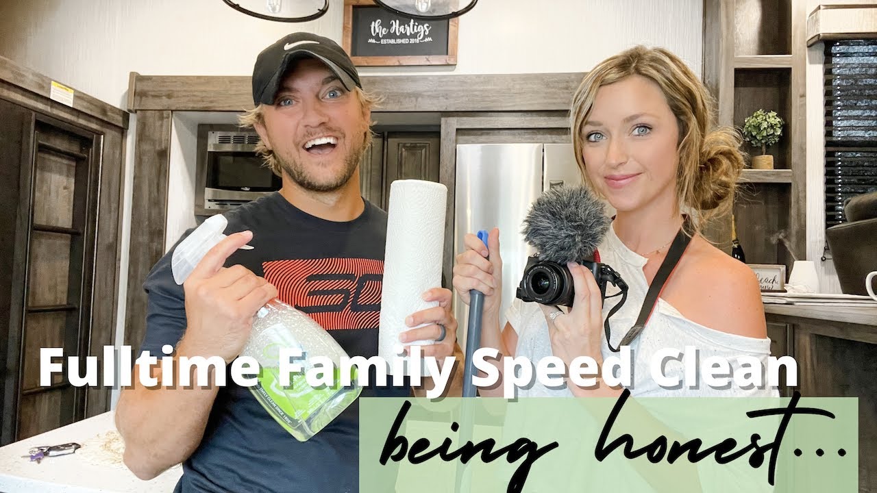 Speed Cleaning Our Tiny Home On Wheels | How We Feel Living In A Camper Full Time