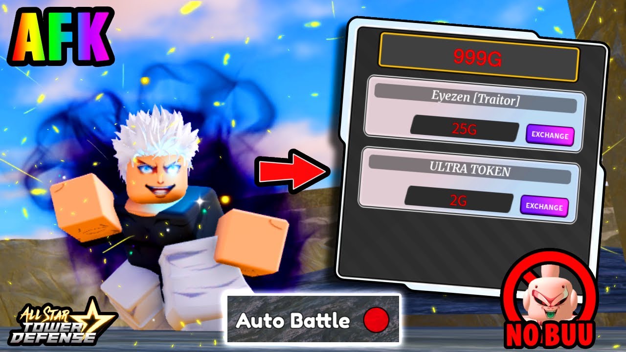How to AFK Gauntlet Using 2 Units (No Kid Buu) | Auto Play - All Star Tower Defense