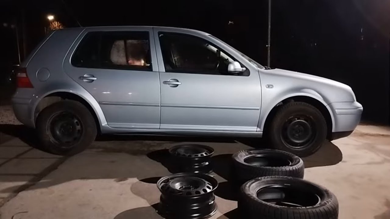 Ставимо зимову резину R16  - vw  golf 4