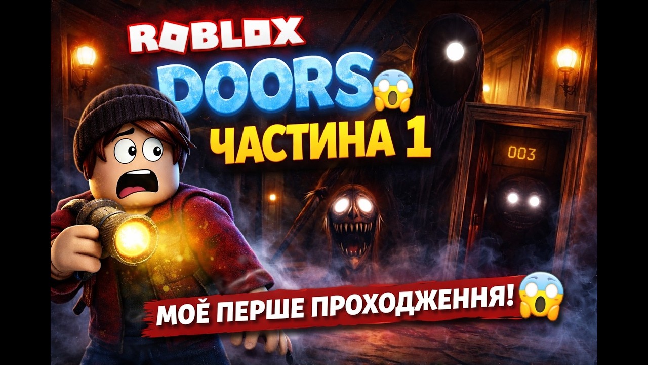 ROBLOX DOORS 😱 Частина 1 | Моє перше проходження!