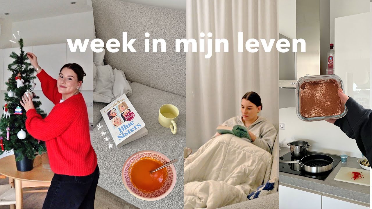 kerstboom opzetten, wat ik eet in een week & veel lezen 📔⭐ weekvlog