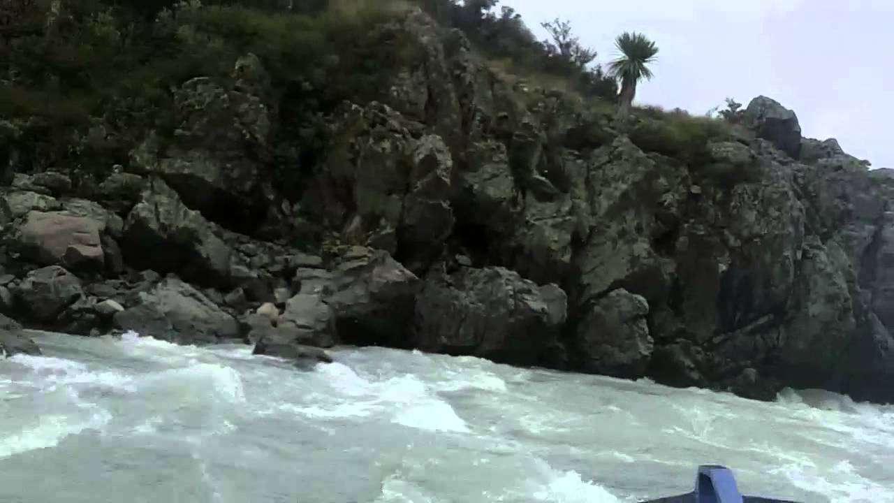 Jet Boating the Rangitata Gorge against the flow of the Rang