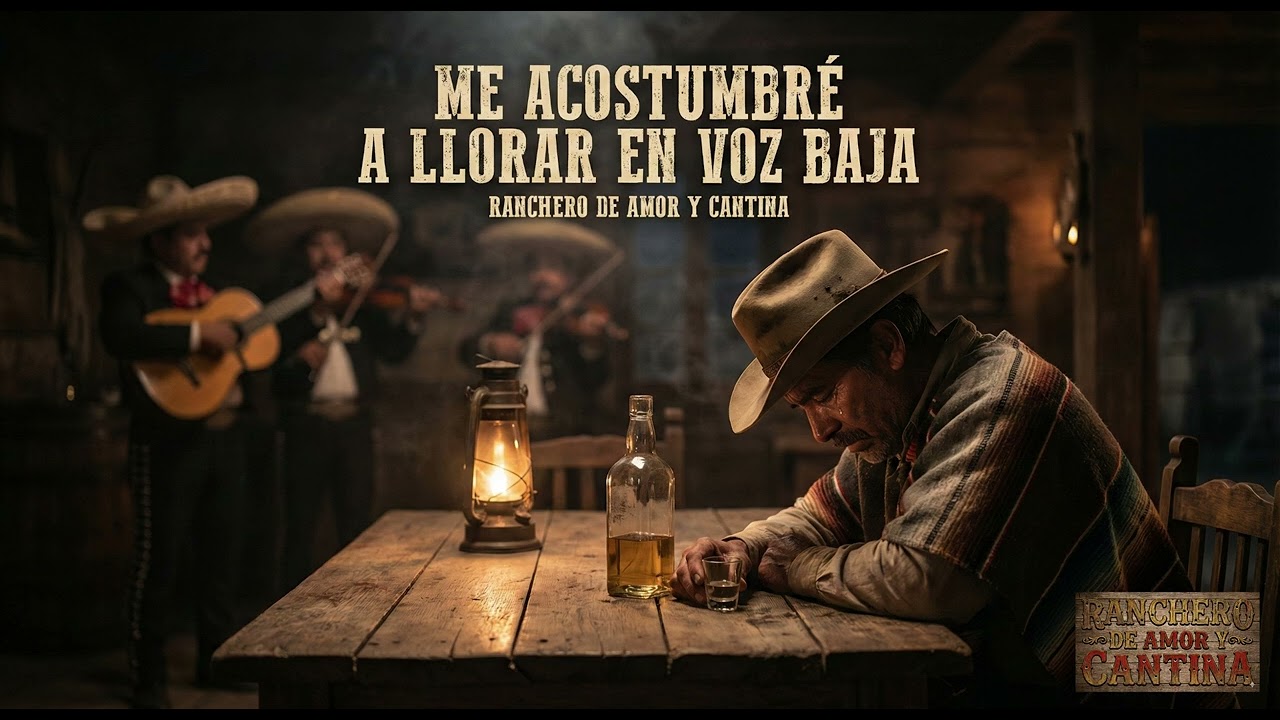Me Acostumbré a Llorar en Voz Baja | Canción Ranchera Muy Triste 💔😭 | Ranchero de Amor y Cantina