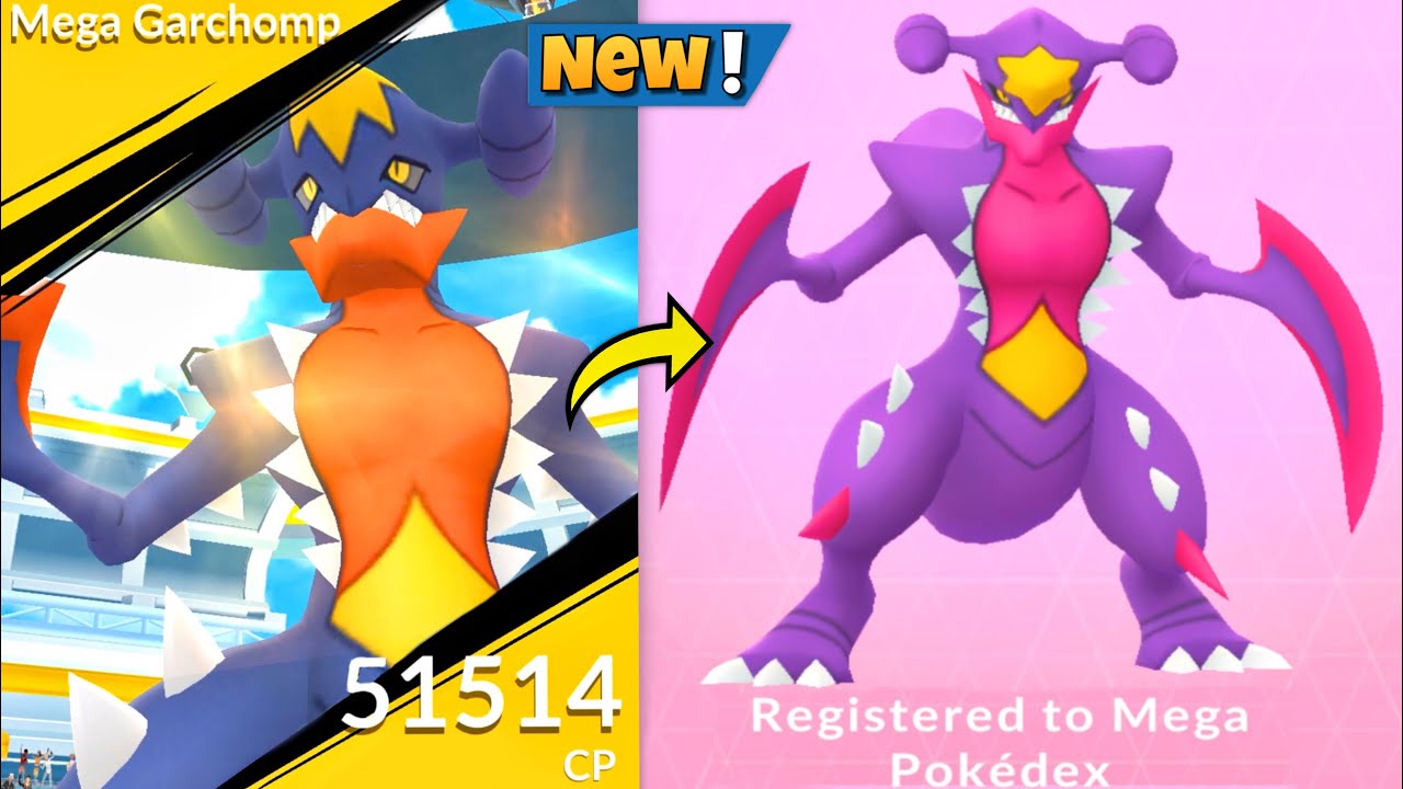 New SHINY MEGA GARCHOMP (raid Day) in Pokemon GO.