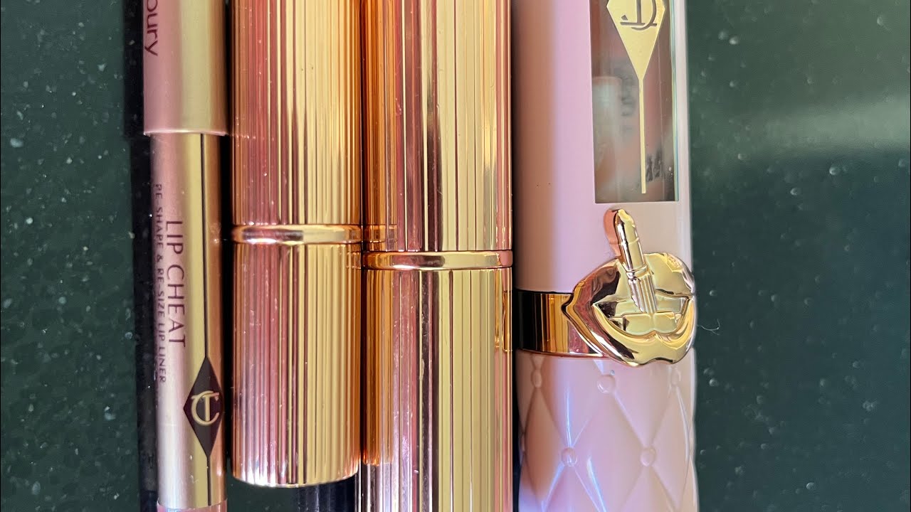 Charlotte Tilbury Pillow Talk: lip liner, lipsticks and plumping lip gloss 