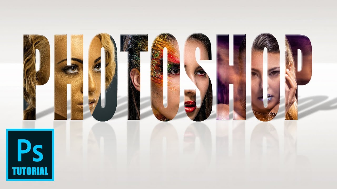 Photoshop Texteffekte Tutorial - Bilder als Text
