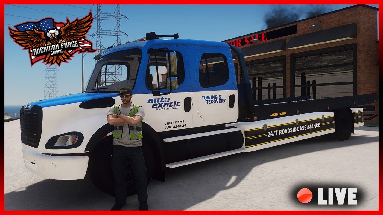 GTA5 RP - TOW TRUCK DRIVERS TO THE RESCUE! - AFG - LIVE STREAM RECAP