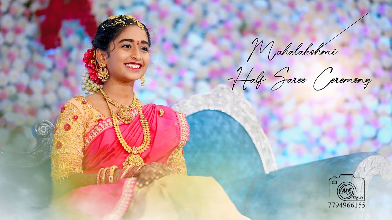 Mahalakshmi  Half saree ceremony ||4k Cinematic Teaser || Ms Digitals ||  7794966155  ||