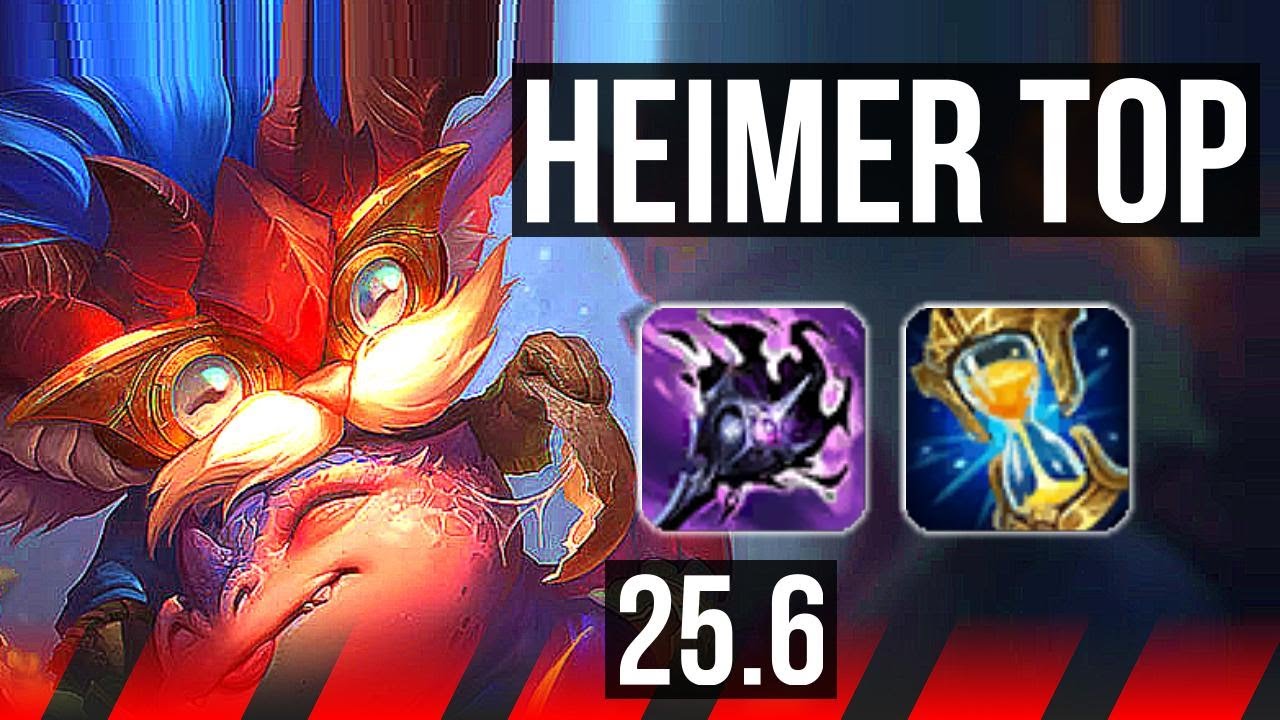 HEIMERDINGER vs SINGED (TOP) | Rank 1 Heimer, 66% winrate | EUNE Challenger | 25.6