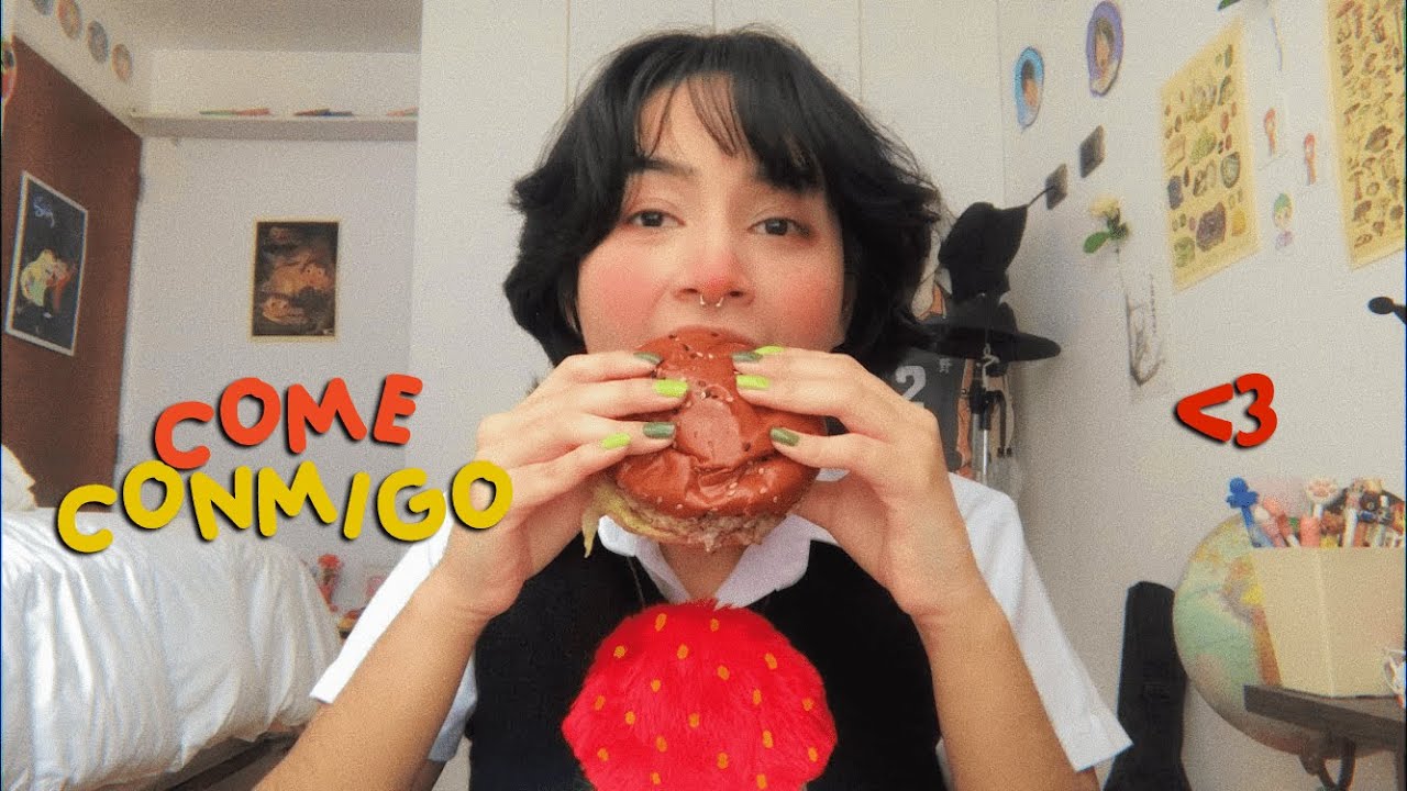 ASMR come conmigo 🍔  | eating sounds