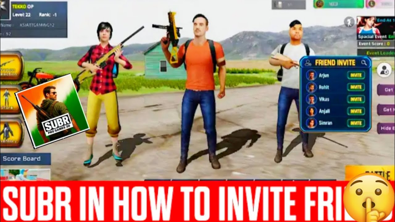SUBR_NEW_UPDATE_😱___How_to_Invite_Friend_💯__Real___Gameplay_Showcase___TEKXO_OP
