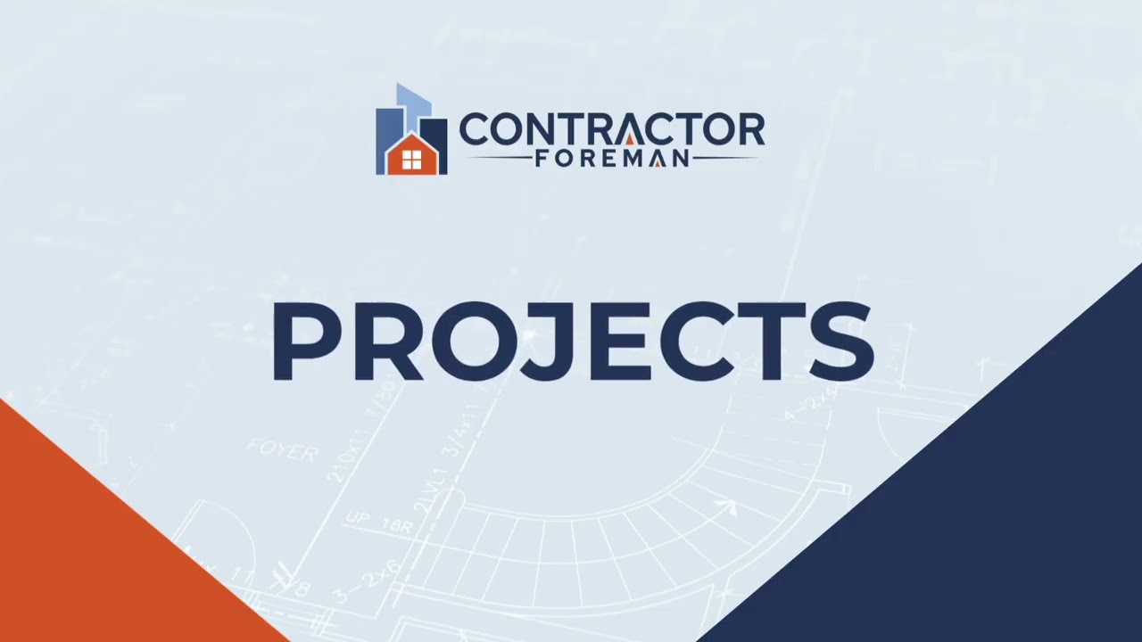 Project Dashboard and Project Module in Contractor Foreman
