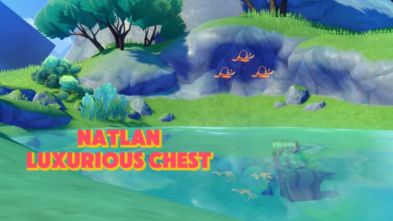 Toyac Spring Stone Wall Chest (3 Monetoos Seelie) | Natlan Luxurious Chest | Genshin Impact 5.0