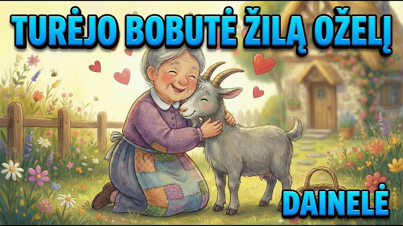 Turėjo Bobutė Žilą Oželį 🐐🌿 | Linksma Dainelė Vaikams