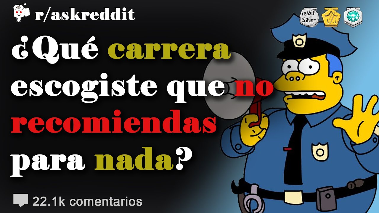 ¿Qué carrera escogiste que no recomiendas? - Preguntas de Reddit en español