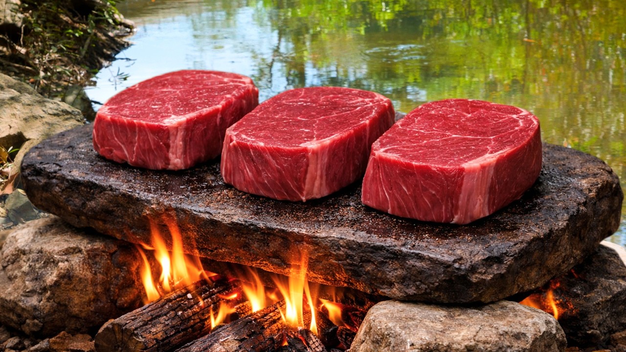 Garlic Butter Steak & Campfire Potatoes | Outdoor Cooking