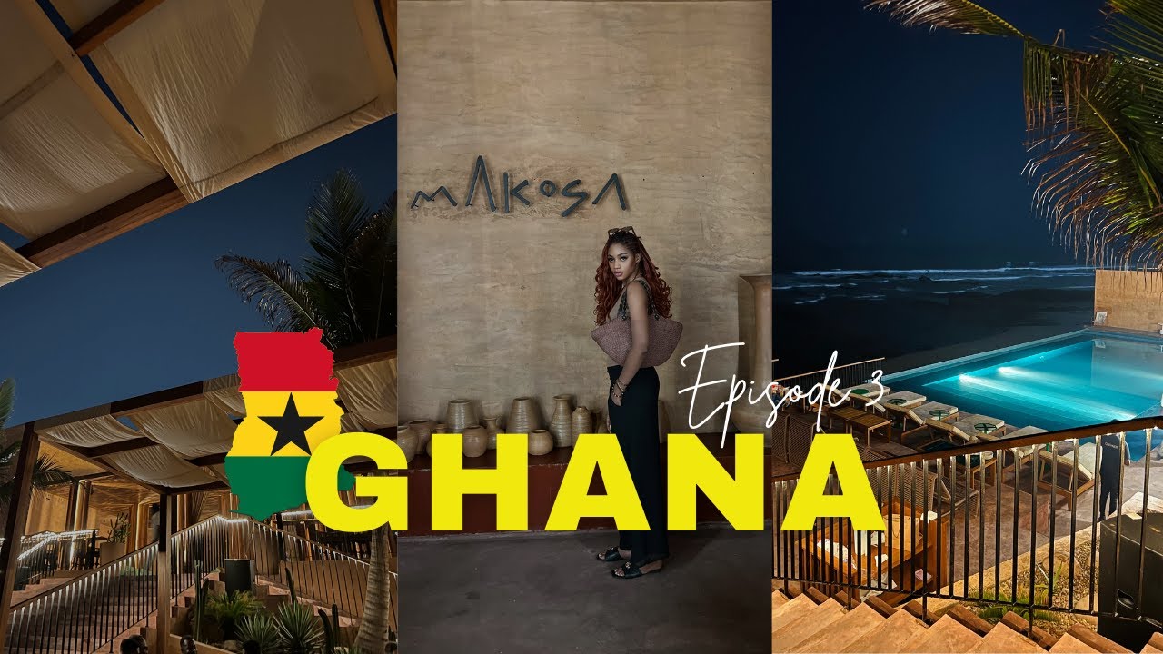 GHANA TRAVEL VLOG 03| We visited the TOP RATED Beach Club in Accra, Ghana | SANDBOX BEACH CLUB $$$