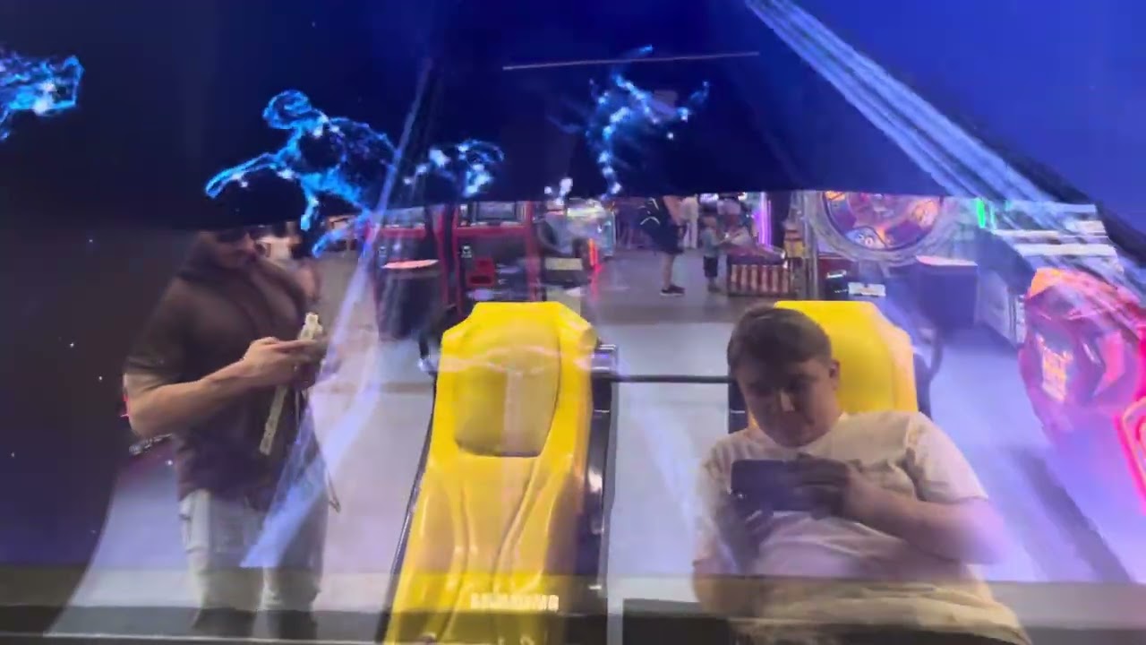 Triotech 2000 Mad wave motion theater arcade at Joe’s Playland ￼