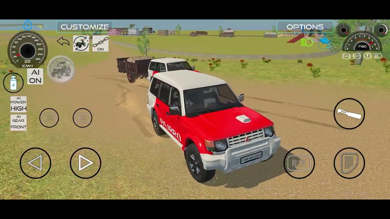 New pajero car gameplay in Indian vehicle simulator 3D