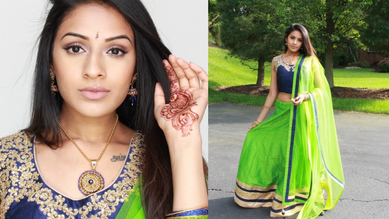Get Ready With Me | Indian / Tamil Wedding Guest Makeup & Outfit