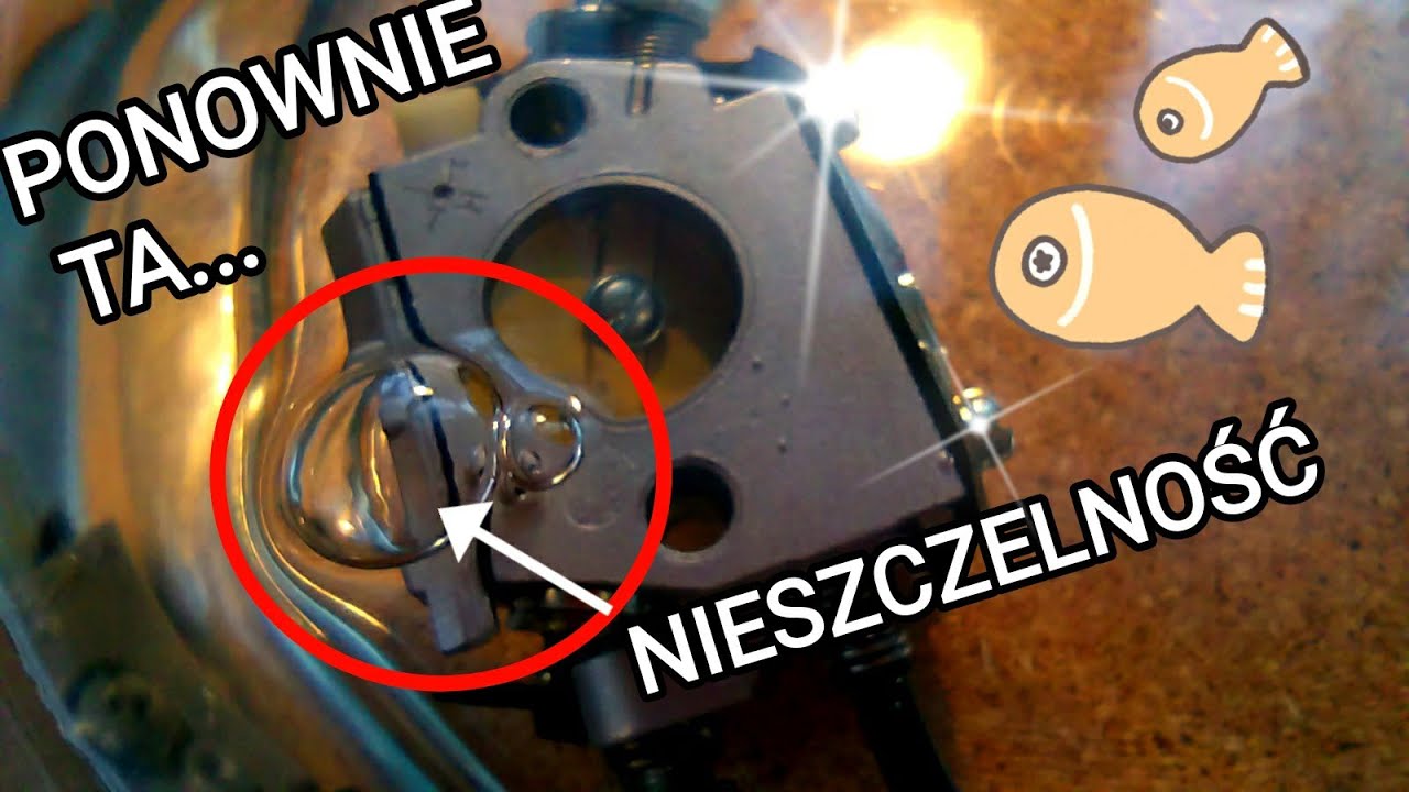 Test szczelności gaźnika – membrana pompująca.