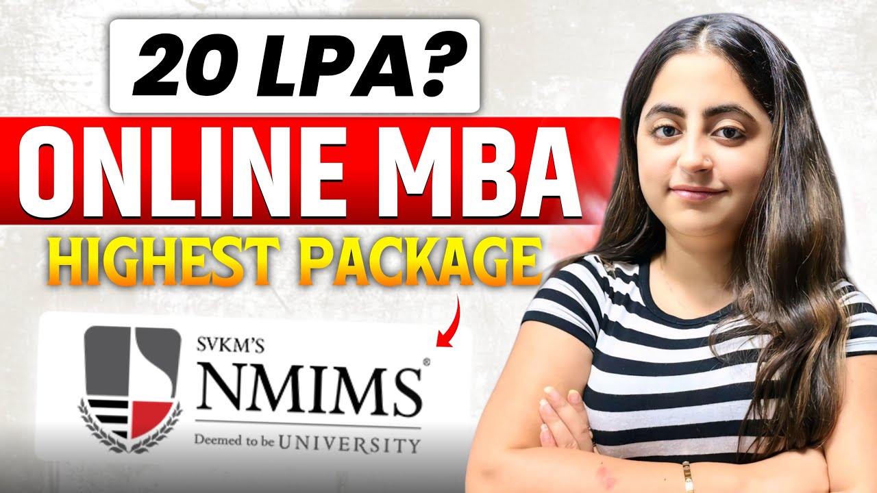 NMIMS Online MBA in 2026: 20 LPA Highest Package? 😱🔥