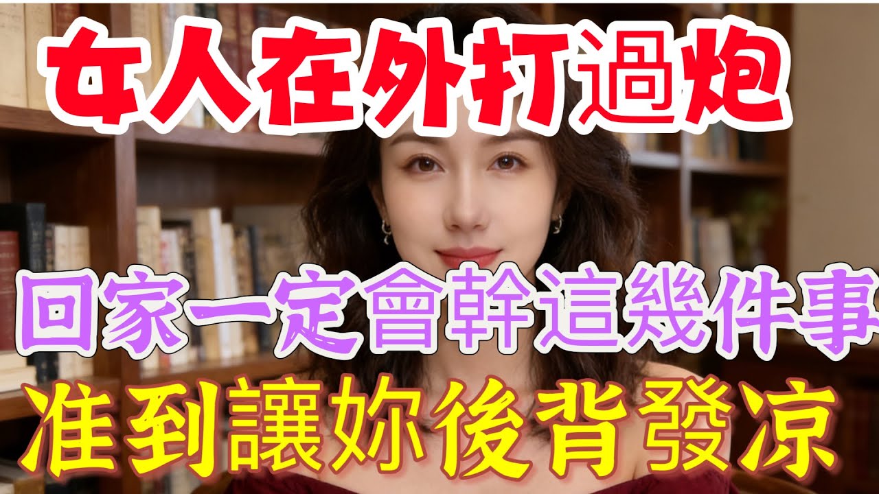 女人偷過情打過炮，回家一定會做這幾件事，每一件都准到让你后背发凉 #感情 #告別 #大熱門  #男女相處#親密關係#互動#信號##情感 #happy婚 #感情 #大熱門 #結婚-