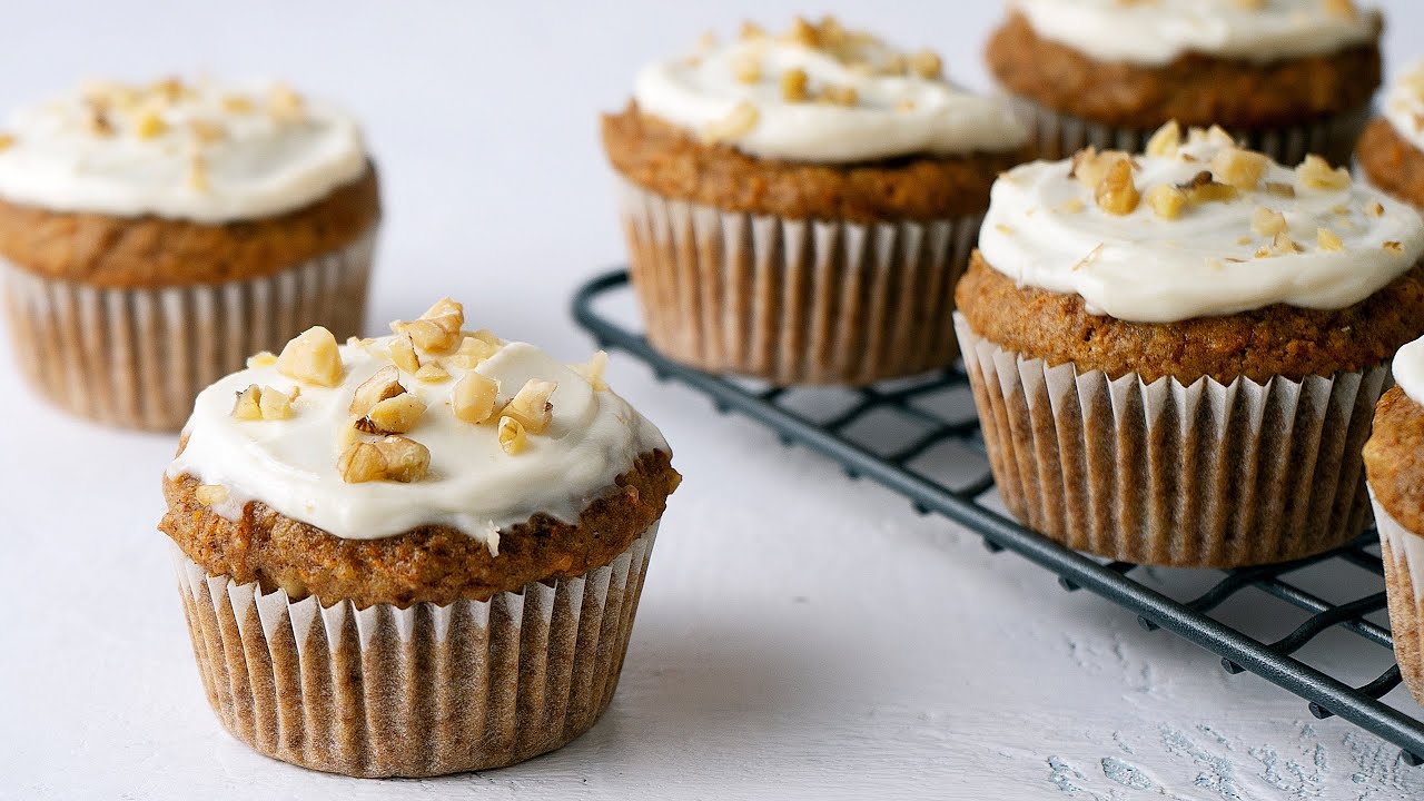 Healthy Carrot Cake Muffins (Tender & Fluffy)