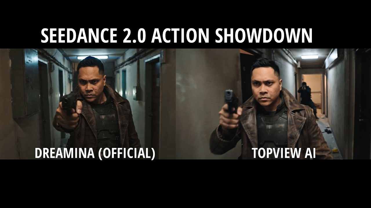 Seedance 2.0 Action Showdown (Dreamina vs Topview Ai)