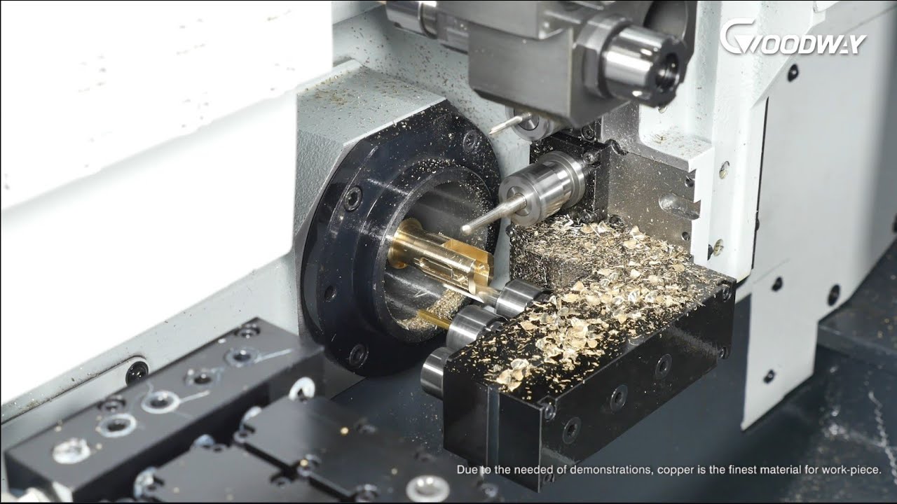 GOODWAY SW-32II Multi-tasking SWISS Turning Centers  Drone parts