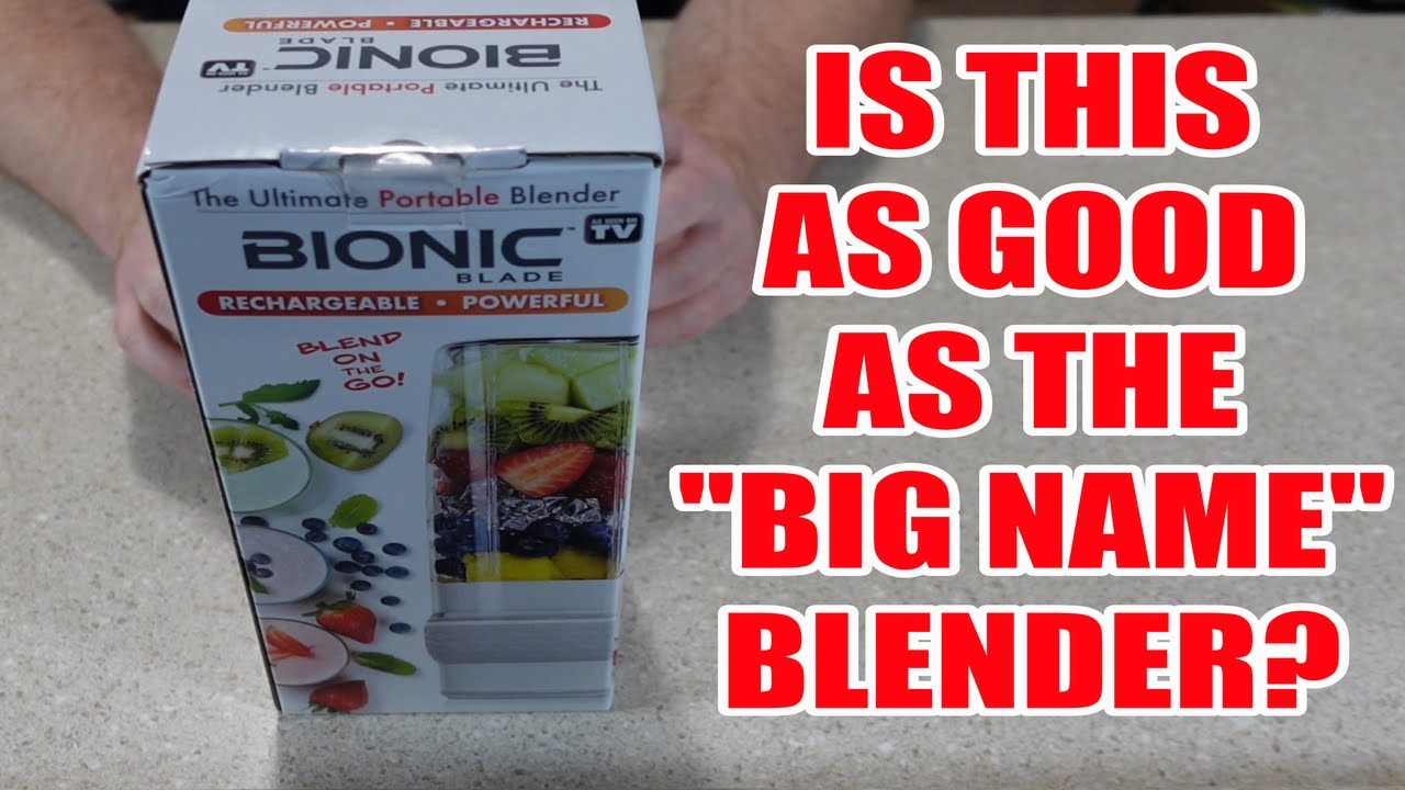 TRYING THE BIONIC BLADE PORTABLE RECHARGEABLE BLENDER