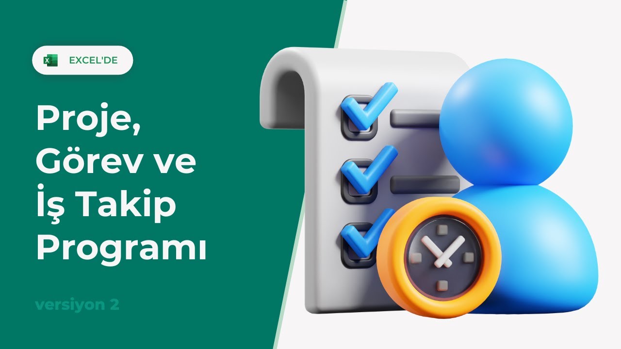 Excel Proje, İş ve G&ouml;rev Takibi Programı - Otomatik G&uuml;ncellenen Raporlar | EXCEL 751