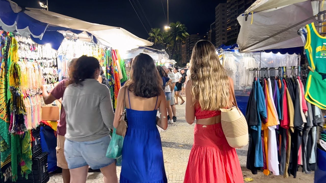 SUMMER NIGHT IN COPACABANA — RIO DE JANEIRO【4K】🇧🇷